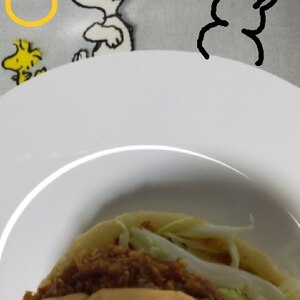 ❀水菜＆アジフライハンバーガー